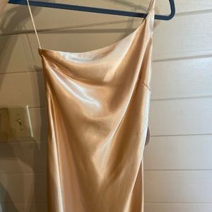 Princess Polly Champagne midi dress